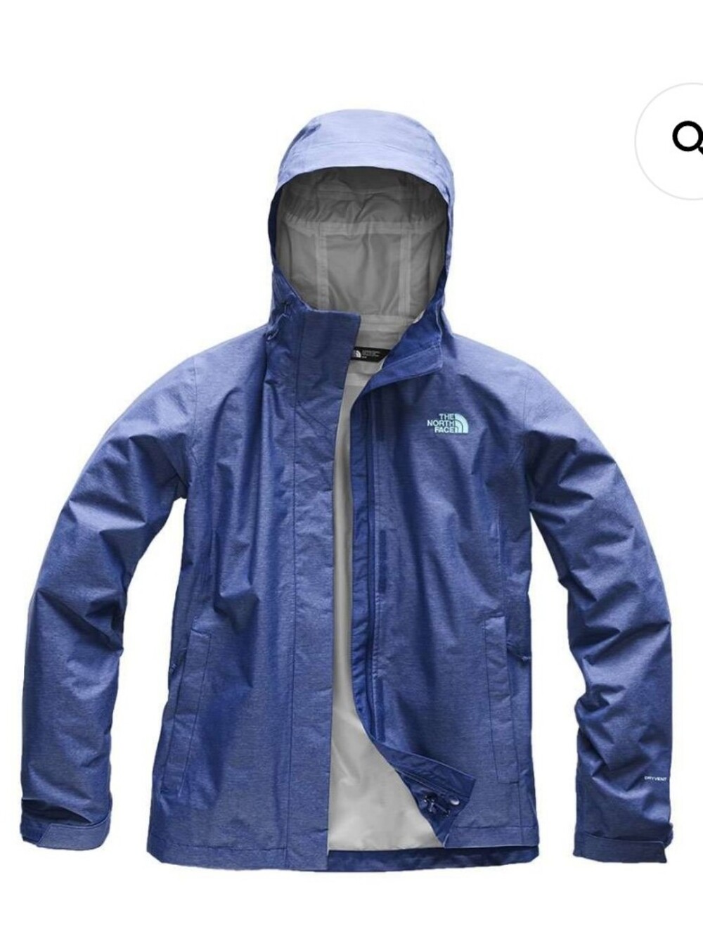 The North Face Women’s Venture 2 Rain Jacket Size Large Sodalite Blue DryVent